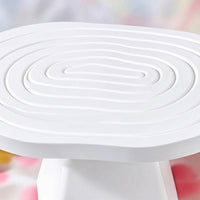 Oval Dessert Display Stand Stable Pedestal Display Tray Tabletop Cake Pedestal Elevated for Hosts, Bakers, Parties, Afternoon Tea, Weddings