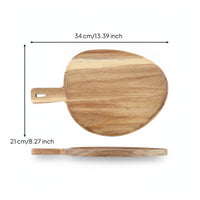 Smooth Finish Board with Handle Rustic Kitchenware for Food Presentation