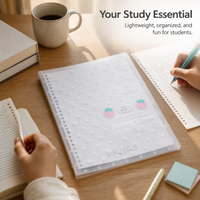 RosyPosy B5 Soft Cover Strawberry Dot Loose-Leaf Notebook for Students
