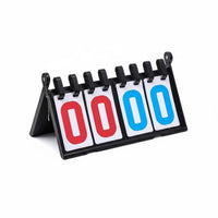 Flip Scoreboard Versatile-Sport Use Tabletop Score Keeper Foldable Design Portable Scoreboard for Competitions