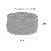 Wind-Resistant 2.5 Mm Camping Cord High Visibility Guyline Rope Long-Lasting Camping Guyline Lightweight for Campers, Hikers