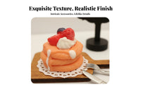 Dollhouse Cake Display Realistic Detail Miniature Dessert Set Detailed Craftsmanship Miniature Bakery Food for Adults, Dioramas, DIY Projects, Kitchen