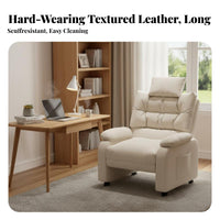 High spine Support Reclining Gaming Sofa Chair Padded Armrests Ergonomic Recliner with Footrest Height Adjustable Office Furniture effortless Rolling Casters for players, Students, Adults, Bedroom, Study Room