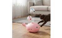 Brain-Teaser Play Electric Floating Ball Feline Toy Long-Lasting ABS Material Marine Mammal Shape Floating Ball Toy Easy to Grasp for Indoor