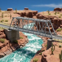 Glue Free 1:87 Bridge Model Plastic HO Scale Bridge Realistic Intricacy for Train Collectors, Scene Display