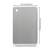 Stainless Steel Cutting Board Easy to Clean Metal Cutting Board Hygienic Dishwasher Safe for Home Cooks, Kitchen