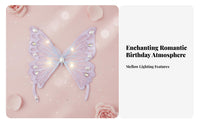 Illuminated moth decoration illuminated Effect moth cake decor Kit