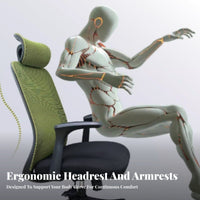 Head Support Highspine Task Chair with Headrest Breathable spinerest Ergonomic Highspine Chair sturdy Duty Office Furniture for Students, Remote Workers, video game enthusiasts, Conference Room, Workstation, Gaming Station