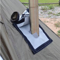 Chimney Heat Barrier Pad Lightweight Heating Appliance Pipe Guard with Cutout Heating Appliance Pipe Protector for Backpackers, Log Fueled Stoves