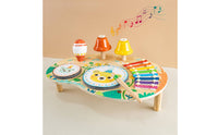 Musical Activity Table Wooden Sound Activity Table Young Child-Friendly Xylophone for Young Children, Preschoolers, Playroom, Nursery, Daycare
