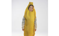 Full-Body Banana Costume Smooth Material Pull-on Banana Suit Halloween Costume Single-Color for Children