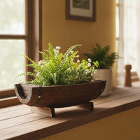 Half Barrel Planter Vintage Barrel Planter Decorative Flower Pot for Patio