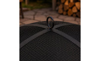 Mesh Ember Guard Screen Round Fire Bowl Grill Rack Metal Fire Bowl Flared Rim