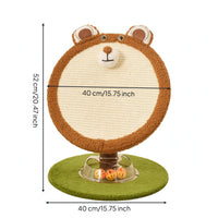 Round Cat Scratching Board Circular Base Round Cat Scratcher 2-in-1 Design Activity Center Scratcher