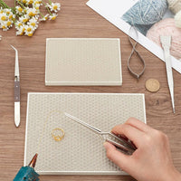 7 Pieces Heat Resistant Jewelry Joining Tool Kit Includes Storage Bag Jewelry Soldering Kit Serrated Tips for Crafters, Beginners