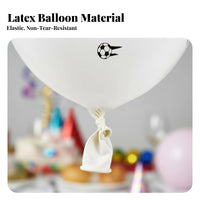 Brightly Colored Soccer Ball Balloon Helium or Air Supported Football Print Latex Balloon Long-Lasting & Thick for Children, Festivals