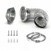 Dryer Vent Connector Tool Maintenance Dryer Vent Coupling Kit Energy-Efficient Duct Coupling for Kitchen