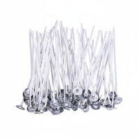 50 Pieces Tightly Woven Cotton Candle Wicks Stable Combustion Pre-Tabbed Wicks Clean Ignite Cotton Candle Core Smokeless for Beginners, Handmade Crafts
