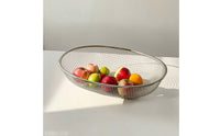 Fruit Basket Stainless Steel Wire Mesh Basket Oval for Home Organizers