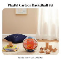 Low Noise Silent Basketball Realistic Feel Quiet Dribble Basketball High Rebound for Children 7+, Beginners, Indoors, Apartment, Dorm Room