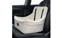 Pet Carrier Portable Dog Car Carrier Raised Design Quilted Dog Seat for Road Trips