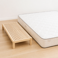 Bed Extension, Solid Beech Wood, Height-Adjustable Extension for Beds with Flat Base, For More Sleeping Space in Family Beds