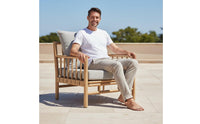 Rattan Sofa Set Woven Design Teak Patio Set Outdoor Sectional Couch Coffee Table Included Garden Furniture Comfortable Cushions