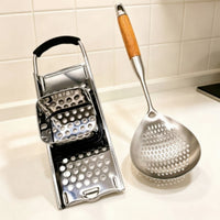 2 Pieces Spaetzle Maker Set Rust-Resistant Pastry Press and Colander Dishwasher Empanada Maker for Home Cooks