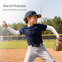 Kids' UV Protection Cooling Arm Sleeves for Sports