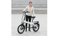 Lightweight Folding Electric Bicycle Easy to Fold Foldable Electric Bicycle Variable Speed Folding Electric Bike Pedal Assist for Adults, Commuting, City Riding, Travel