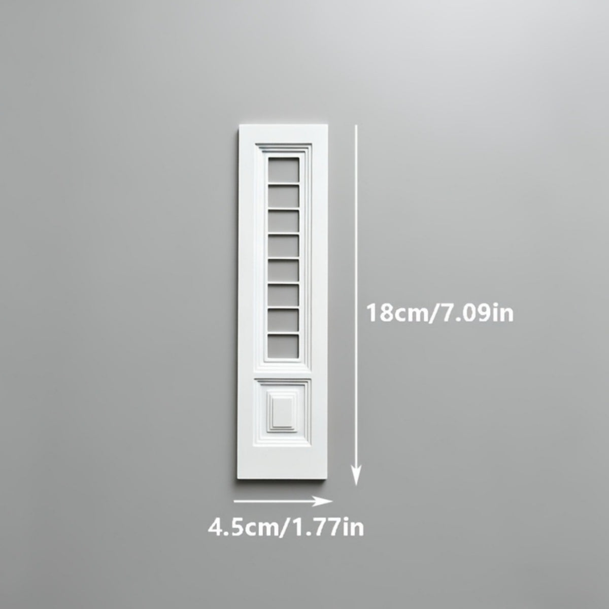 Mini European Window Panel Frame Realistic Design Miniature Decor Easy to Use