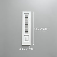 Mini European Window Panel Frame Realistic Design Miniature Decor Easy to Use