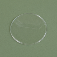 Round Transparent PVC Badge, Photocard Holder for ID, Plastic Protector for Identification Badges, Use at Events