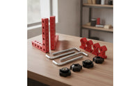 6 Pieces Woodworking Corner Clamp Hand-Tightening Right Angle Clamp Clamping Square Perforated Tool Sturdy for Woodworkers