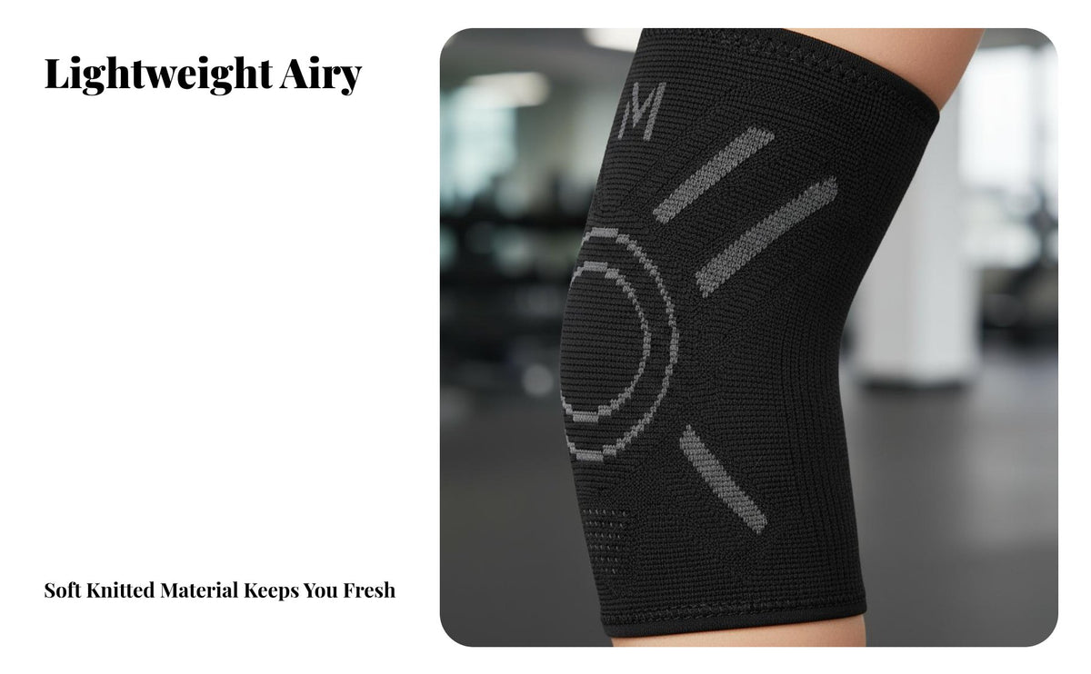 Knitted Elbow Brace High Compression Elbow Sleeve Breathable Arm Compression Sleeve for Athletes, Adults, Basketball, Badminton, Volleyball