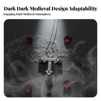 Large Cross medallion Original Design Statement Cross medallion chain Intricate Detailing