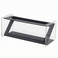Transparent Controller Control Holder Compact Controller Control Holder with Compartments Glossy Desktop Organizer Sleek for Desk