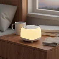 Auto-Shutoff Timer Sound Machine Night Light Combo Rechargeable Ambient Sound Machine Adjustable Brightness Portable Sleep Aid Device 3 Lighting Modes for Babies, Kids, Adults, Nursery, Travel