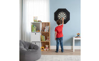 Throwing Board Surround Interlocking Design Throwing Board Wall Protector Easy Assembly EVA Foam Backboard for Basement, Bar