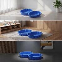 Shell-Shaped Sand and Water Tray Shallow Play Tray with Hinged Join Foldable Sturdy for Preschoolers, Classroom