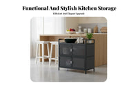 Kitchen Storage Unit Storage Cabinet Large Capacity Multi-Layer Food Pantry Sturdy and Cabinet with Mesh Doors for Cooks, Bedroom, Hallway, Washroom