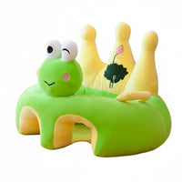 Helps Learn to Sit Crown-Shaped Baby Sofa Anti-Tip Design Soft Creature Character Seat Non-Slip Bottom Toddler Support Chair for Babies 6+ Months, Infants, Toddlers, Sitting Practice, Floor Play, Playroom, Living Room