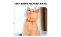 Bow Tie Cat Scarf Cute Design Bow Tie Kitten Soft & Comfortable Ruffle Pet for Small Dog Owners, Daily Wear, Special Occasions, Holidays