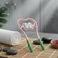 Neck Roller Ergonomic Handles Cervical Spine Massage Tool Portable & Lightweight Handheld Neck and Shoulder for Office