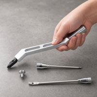 Steering Column Change Lever Dress-up Kit Polished Column Shifter Lever with Rods Hardware for Interior Restoration