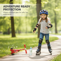 Kids' Adjustable Helmet and Protective Gear Set for Cycling, Skateboarding, and Scooter Riding