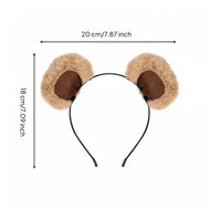 Soft Bear Ears Headband Cute Design Bear Ears Headband Soft Touch for Girls, Women, Face Washing, Cosplay, Party