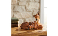 Deer Figurine Resin Deer Statue Fawn Statue Decorative Buck Sculpture Textured for Garden, Courtyard