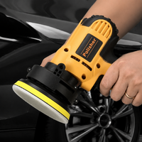 Yellow Variable Speed Corded Electric Car Polisher for Detailing & Home Garage