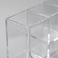 Clear Acrylic Pen Organiser, Transparent Office Organizer for Desk, Display Stand for Students, Multi Compartment
